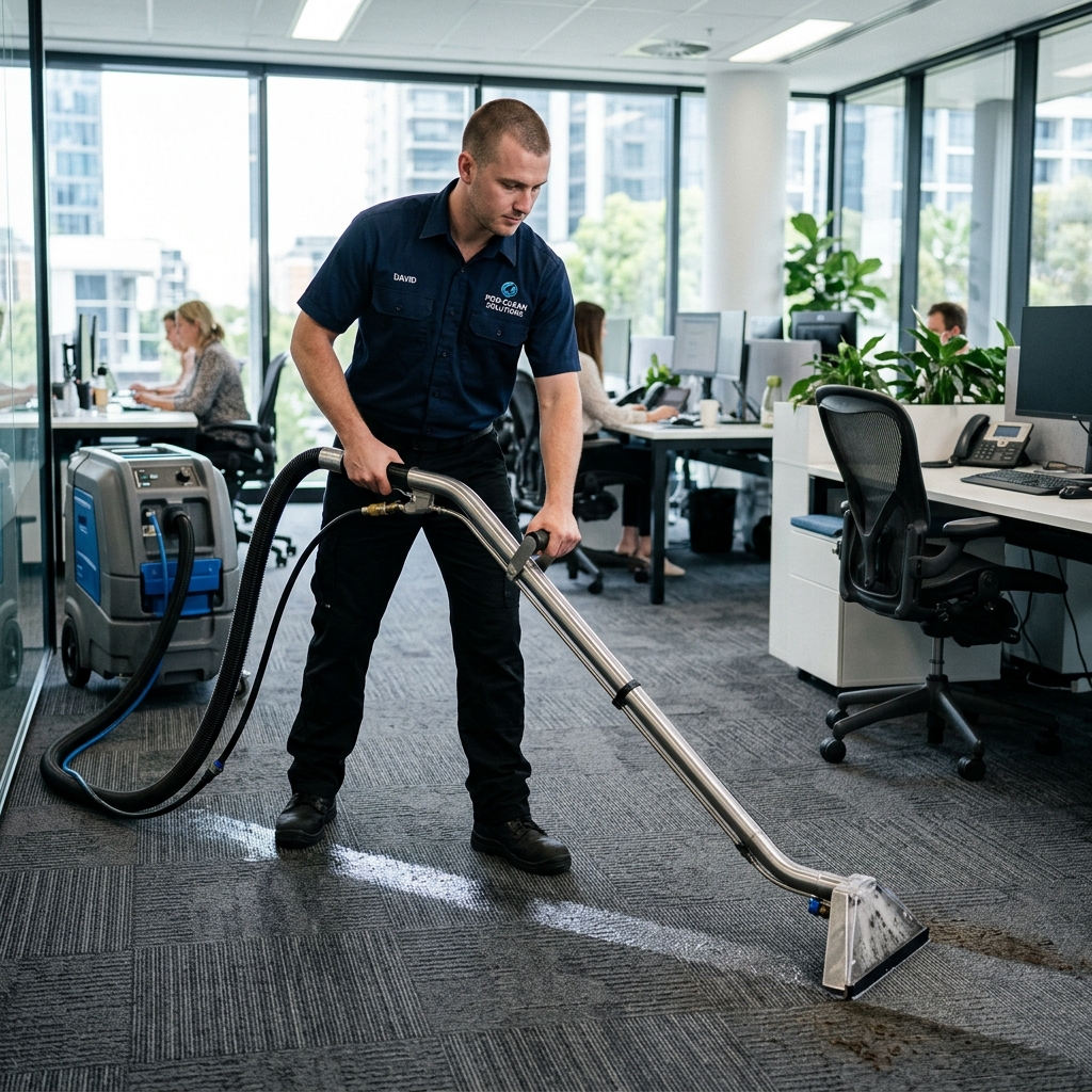 Higienização de carpetes corporativos - Braga Clean